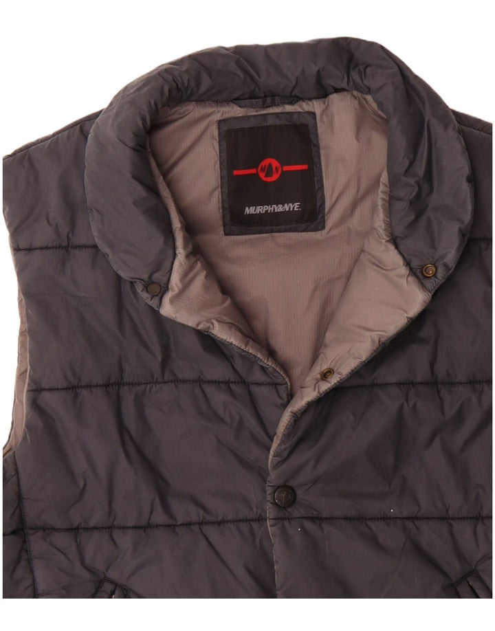 Murphy & Nye Herren Wattierte Weste UK 40 Large Schwarz Polyester