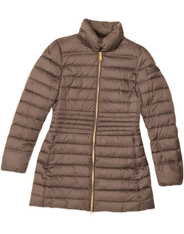 PEUTEREY Γυναικείο παλτό με επένδυση UK 14 Medium Grey Polyamide