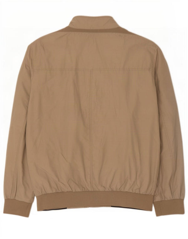 Geox Logan Bomber Jacket Homme UK 44 2XL Beige Polyamide