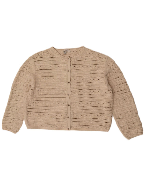 Marks & Spencer Damski sweter Crochet Cardigan UK 16, duży w kolorze złamanej bieli