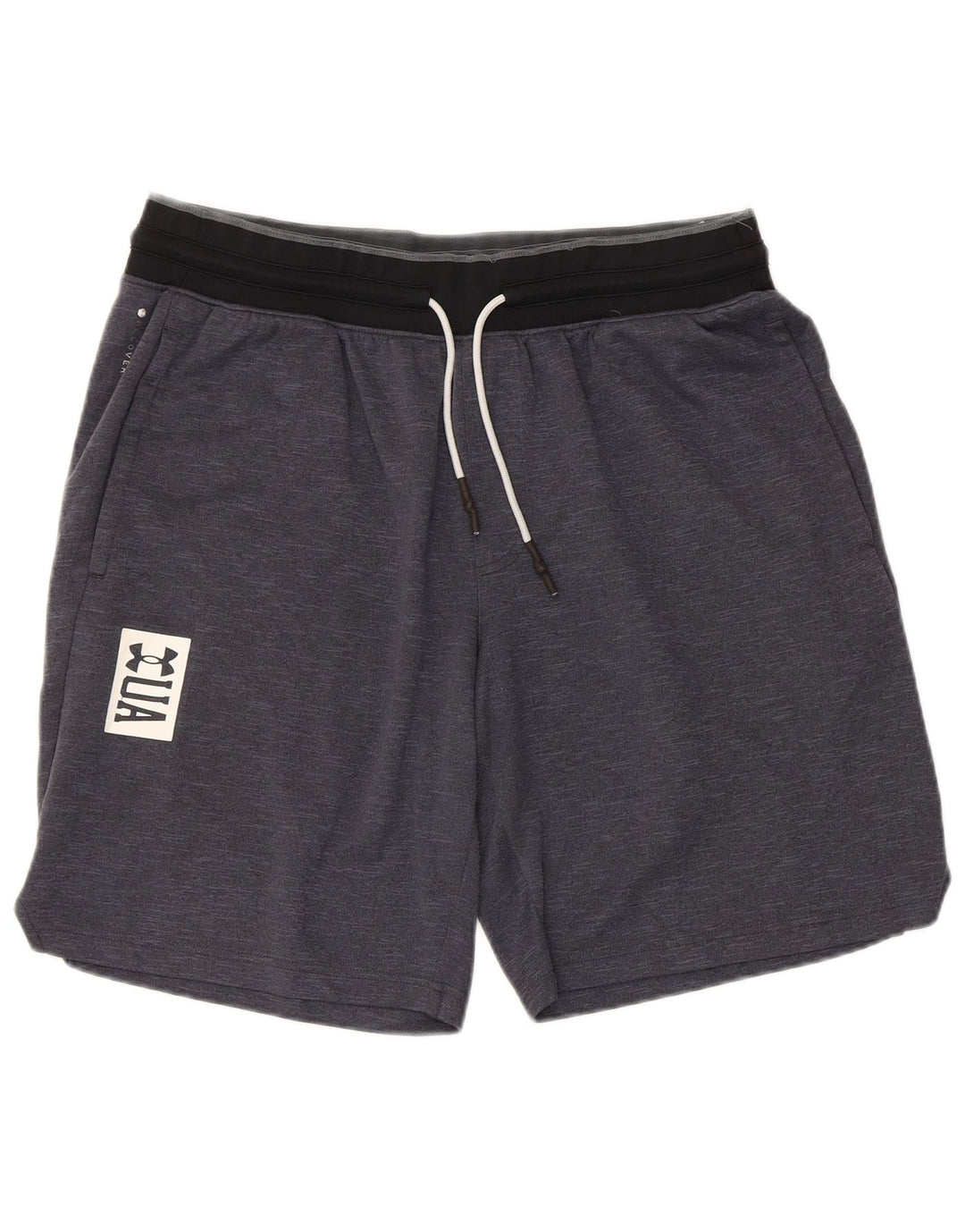 Under Armour Mens Graphic Sport Shorts XL Grey Colourblock Polyester