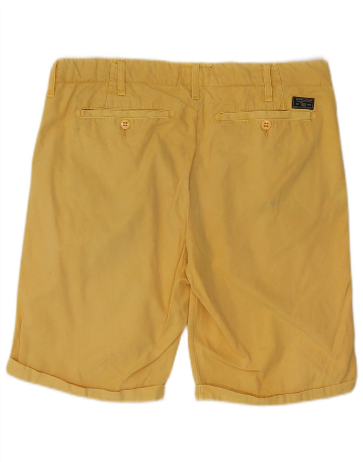 Woolrich Mens Chino Shorts W32 Medium Yellow Cotton