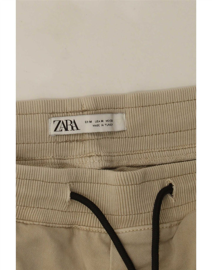Calça Zara Mens Cargo Treino Médio Bege