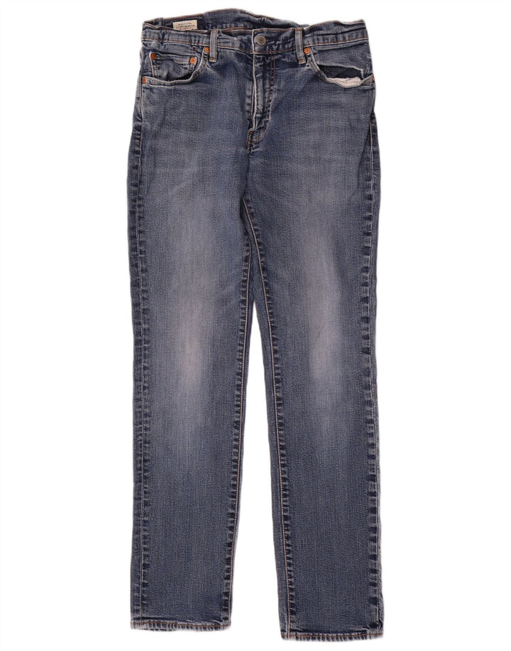 Levi's Mens Straight Jeans W32 L32 Blue Cotton