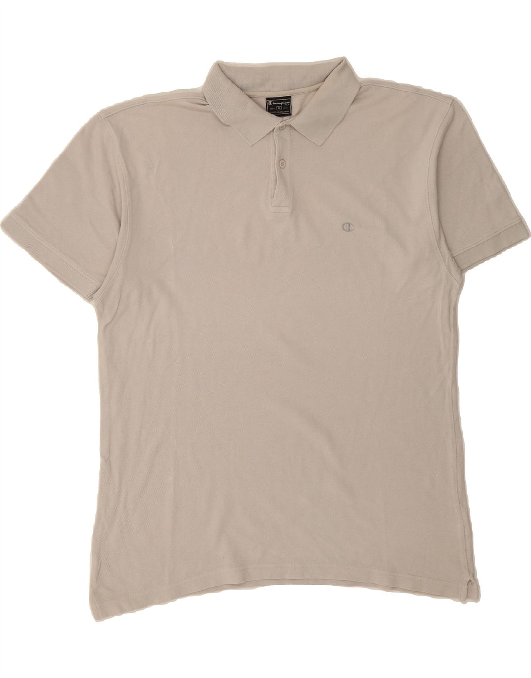 CHAMPION Mens Polo Shirt XL White Cotton Vintage Champion and Second-Hand Champion from Messina Hembry 