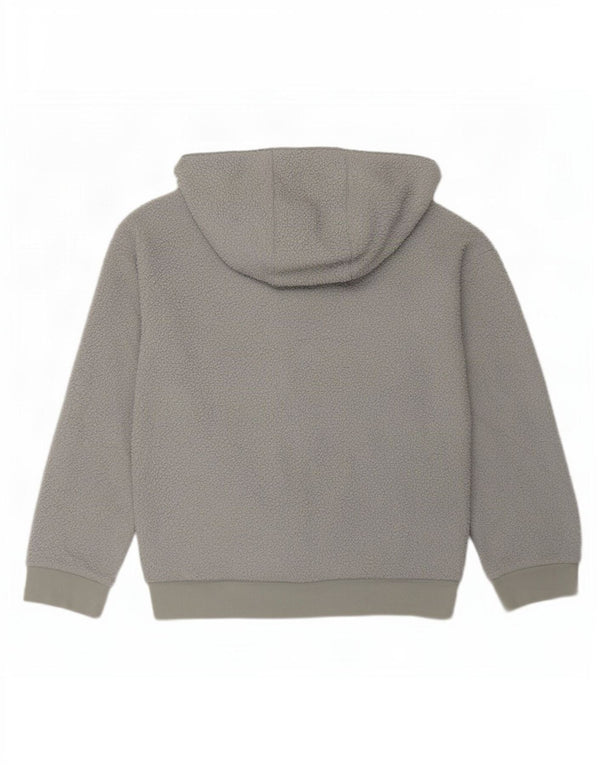 Giacca in pile con cappuccio Nike da ragazzo 11-12 anni in poliestere grigio medio