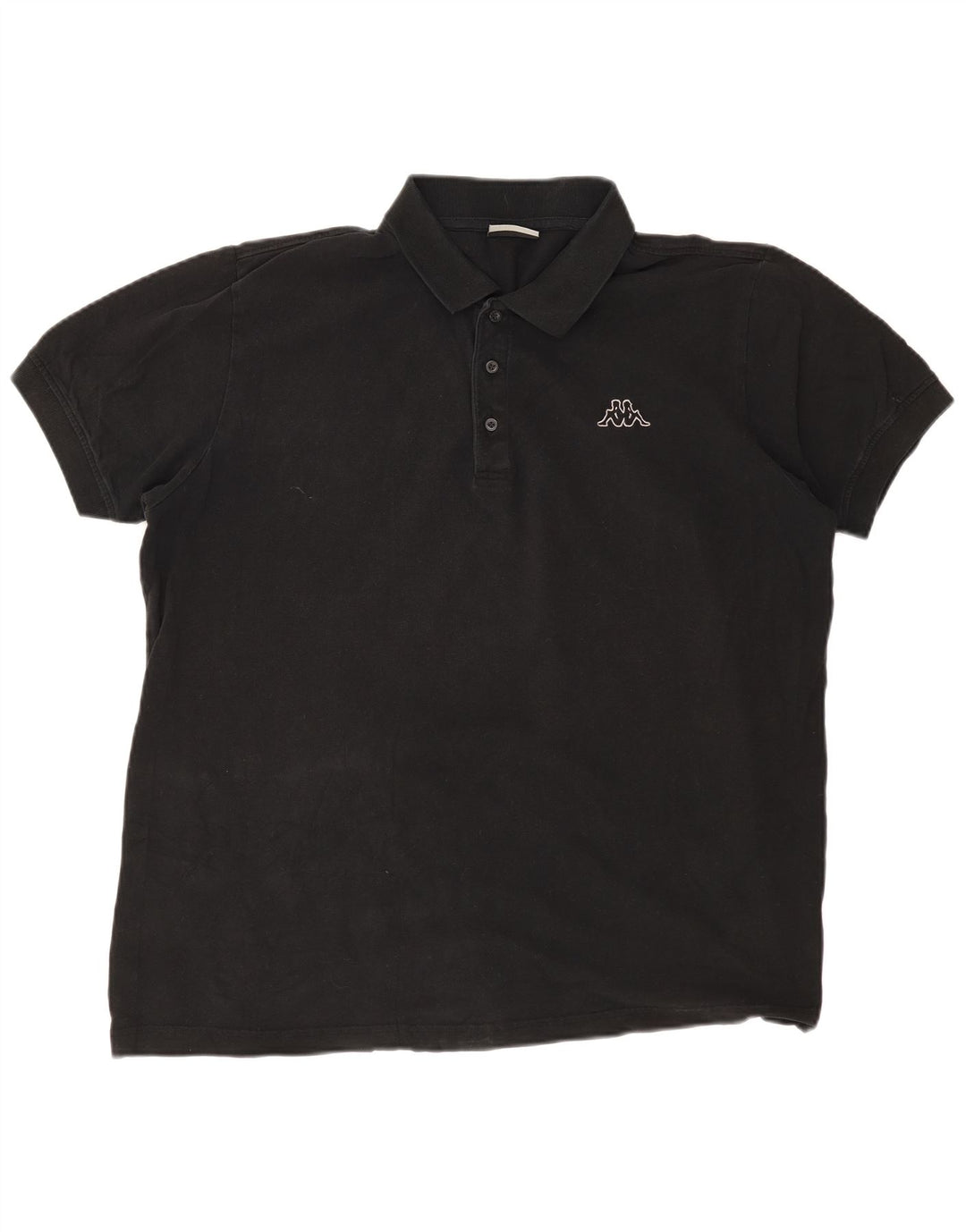 KAPPA Mens Polo Shirt 2XL Black Cotton