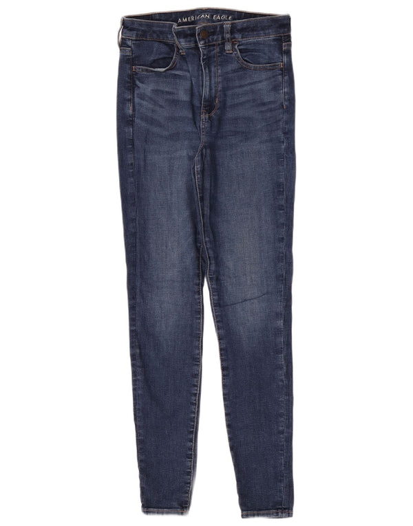 American Eagle Damen Skinny Jeans US 4 Small W26 L28 Blaue Baumwolle
