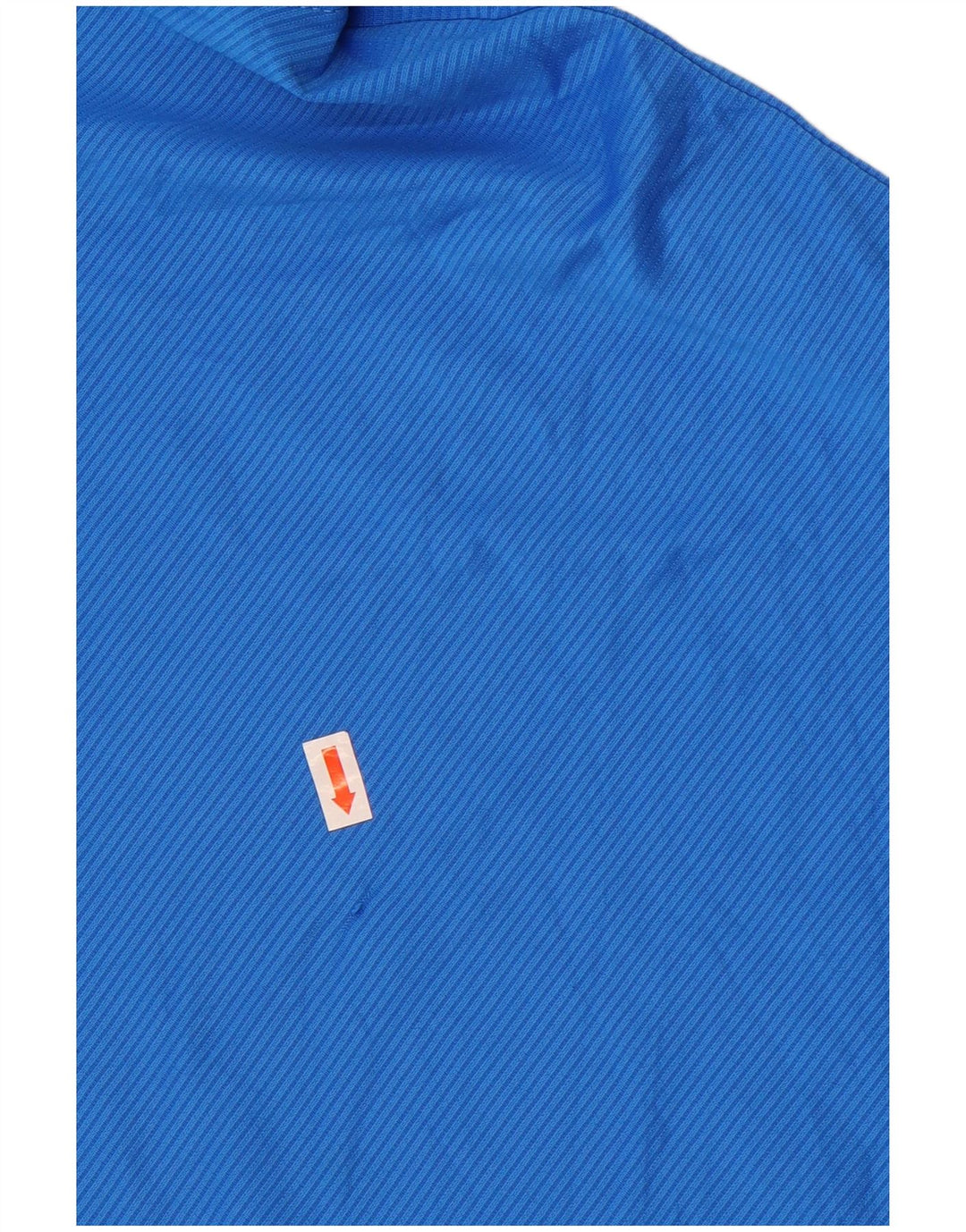 New Balance Mens T-Shirt Top Medium Blue Pinstripe Polyester