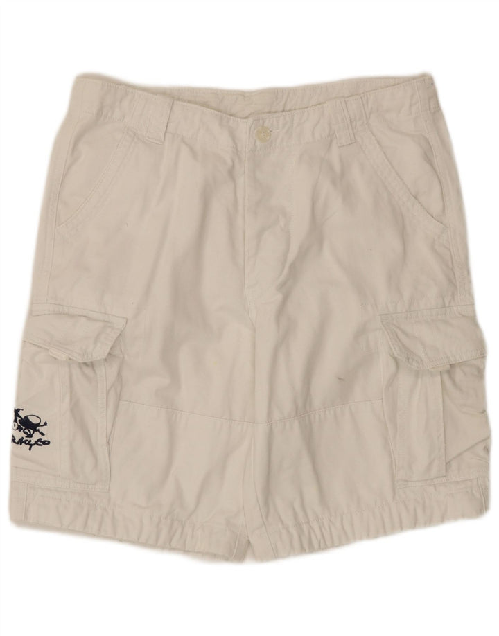 Vintage Mens Cargo Shorts XL W38  White