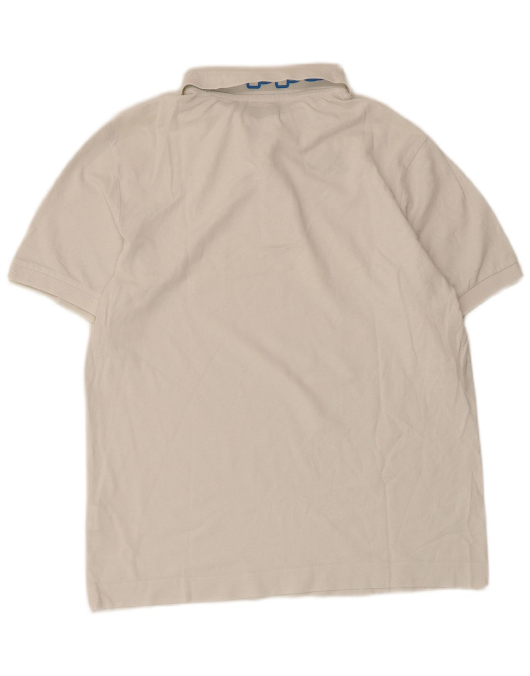 Kappa Mens Polo Shirt Medium White Cotton