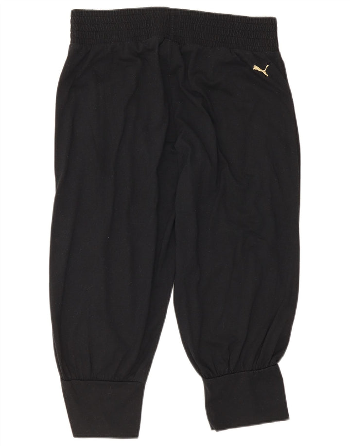 Puma Pantalon de survêtement Capri pour femme UK 12 Noir Moyen Polyester