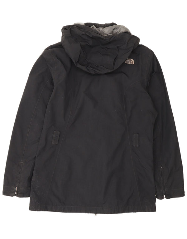 The North Face Dame Hætte Vandtæt Jakke UK 16 Large Sort