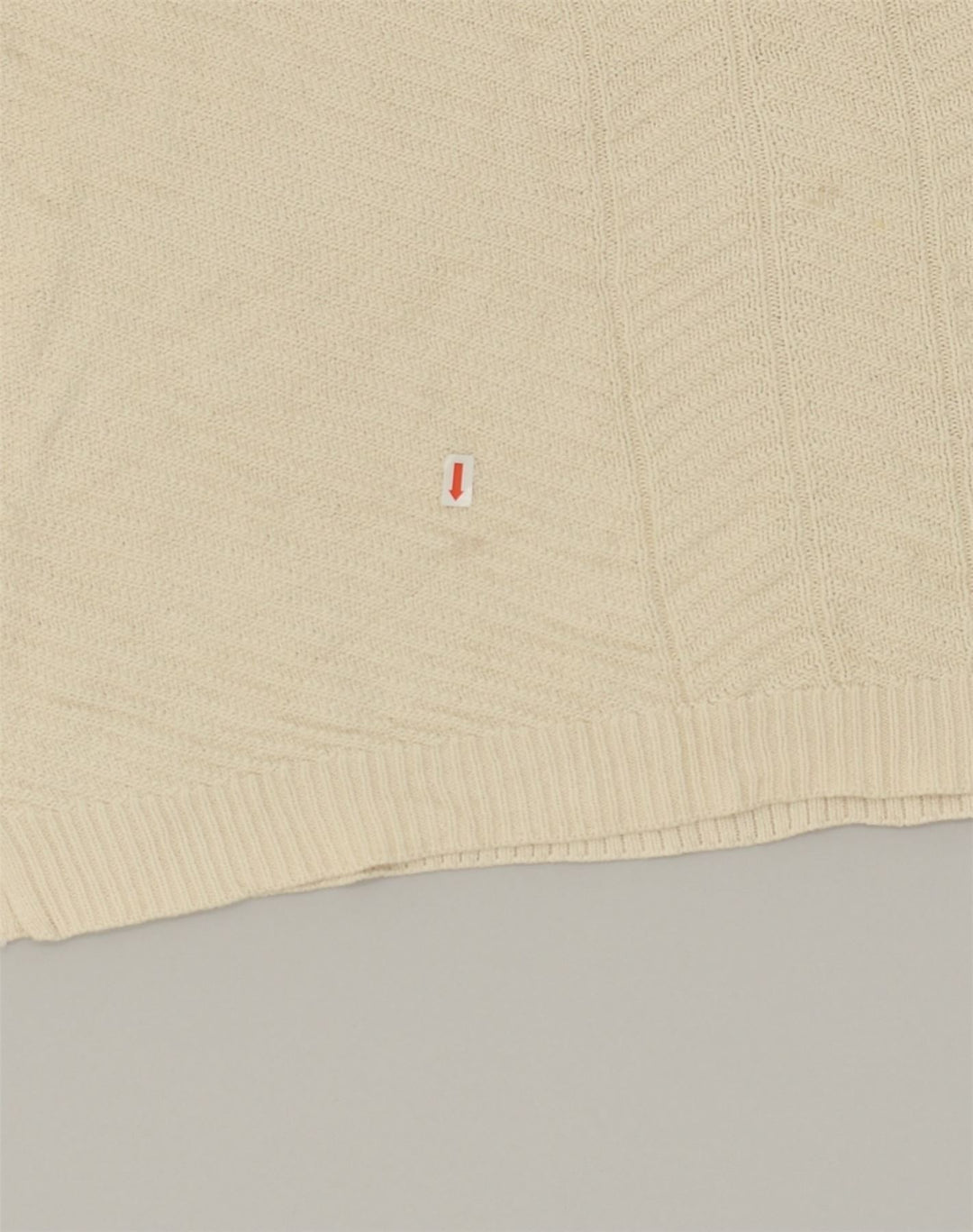 CHAPS Womens V-Neck Jumper Sweater UK 18 XL Off White Cotton | Vintage Chaps | Thrift | Second-Hand Chaps | Used Clothing | Messina Hembry 