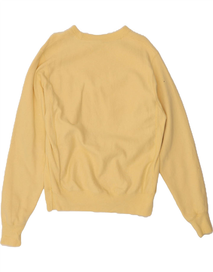 CHAMPION Mens Sweatshirt Jumper Small Yellow Cotton Vintage Champion and Second-Hand Champion from Messina Hembry 