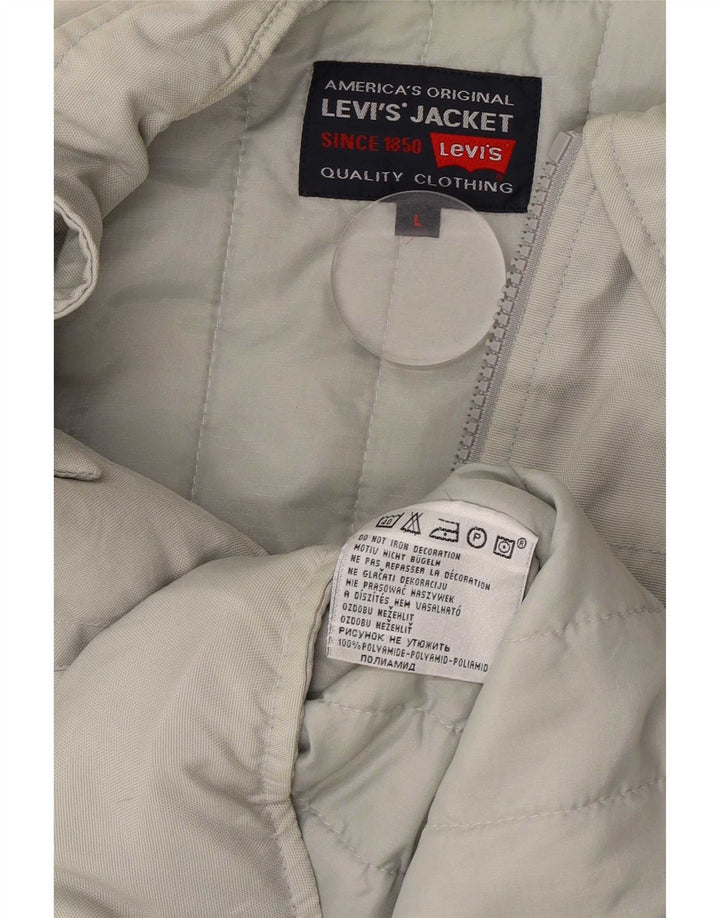 Giacca utility da uomo Levi's UK 40 Large Grigia in poliammide