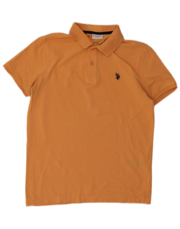 US Polo Assn Polo Homme Petit Orange Coton