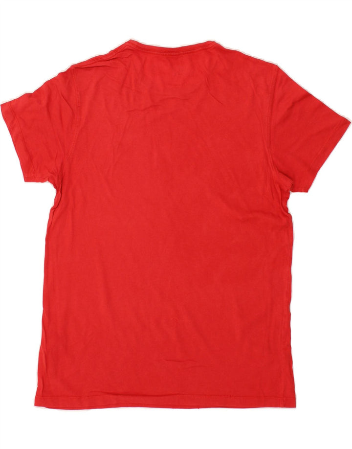 TIMBERLAND Mens Slim Fit T-Shirt Top Medium Red Cotton Vintage Timberland and Second-Hand Timberland from Messina Hembry 