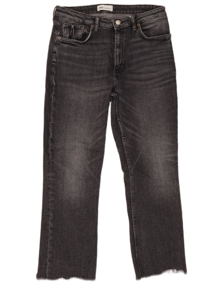 Zara Womens Straight Jeans EU 40 Medium W30 L26 Grey