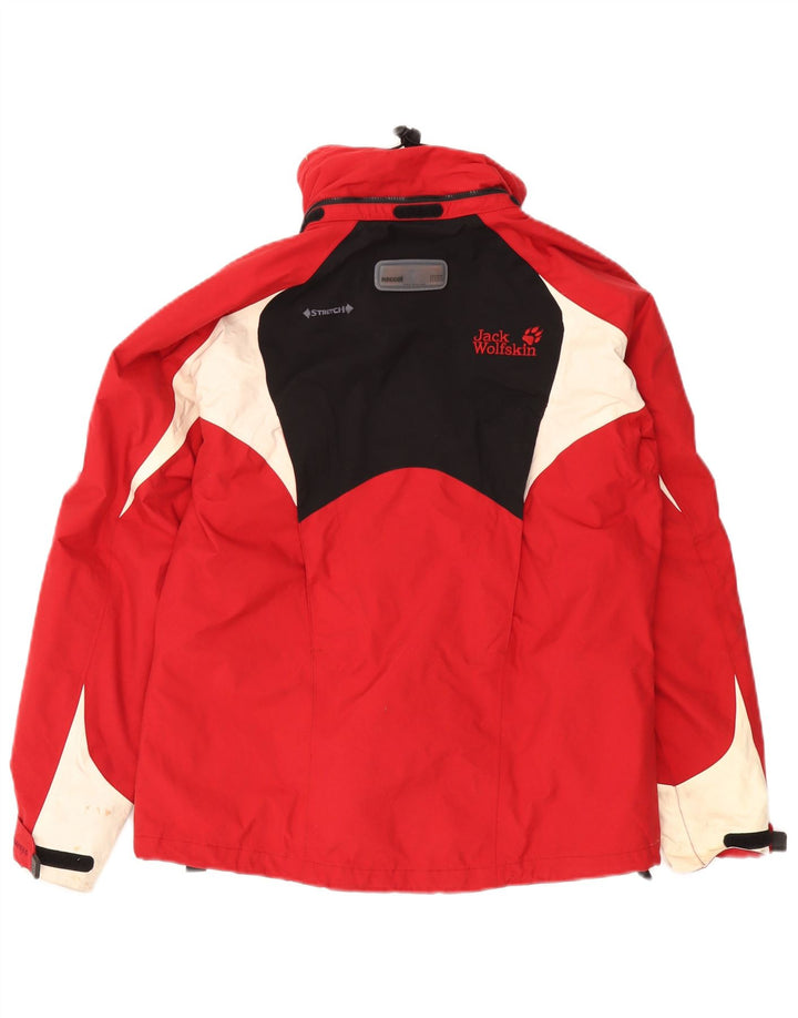 Giacca a vento da donna Jack Wolfskin UK 10 Small Red Colourblock