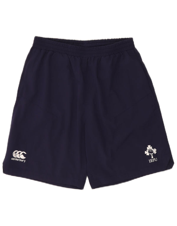 Canterbury Mens Ireland Graphic Sport Shorts Medium Navy Blue Polyester