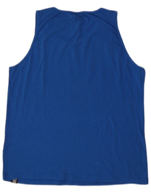 Adidas Débardeur Graphique Femme UK 20/22 XL Bleu Coton