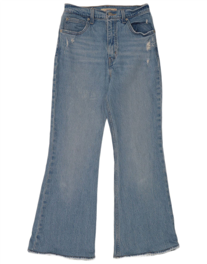 Jeans Levi's da donna svasati a vita alta effetto vissuto W26 L27 cotone blu