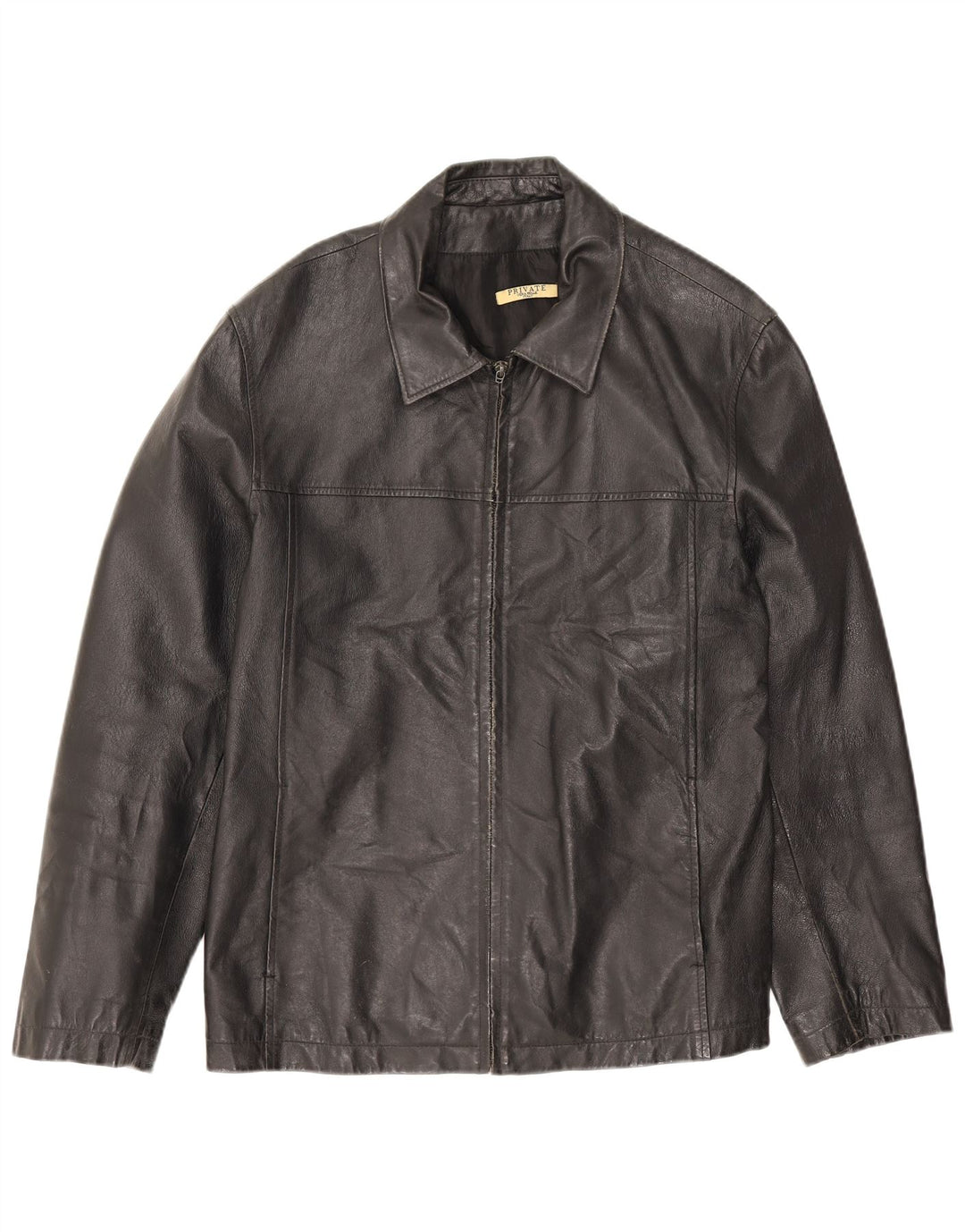 Chaqueta de cuero para hombre Private IT 52 XL Negro