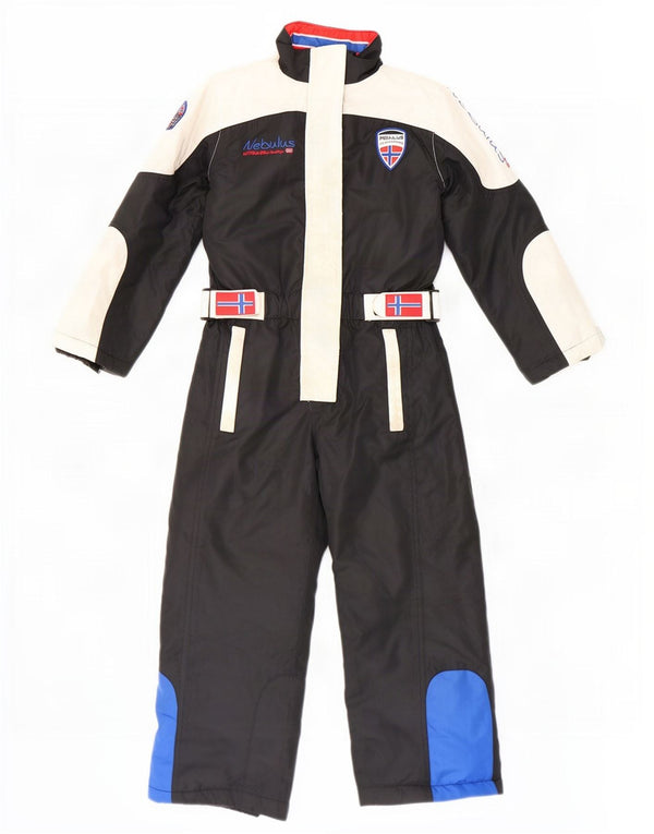 Tuta da sci grafica per ragazzi Nebulus 7-8 anni Poliestere color block nero