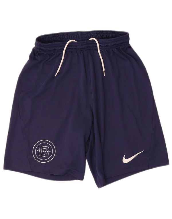 Nike Mens Dri Fit Slim Sport Shorts Small Navy Blue Polyester