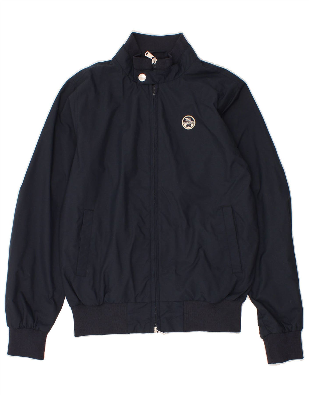 NORTH SAILS Mens Bomber Jacket UK 36 Small Navy Blue Polyamide Vintage North Sails and Second-Hand North Sails from Messina Hembry 