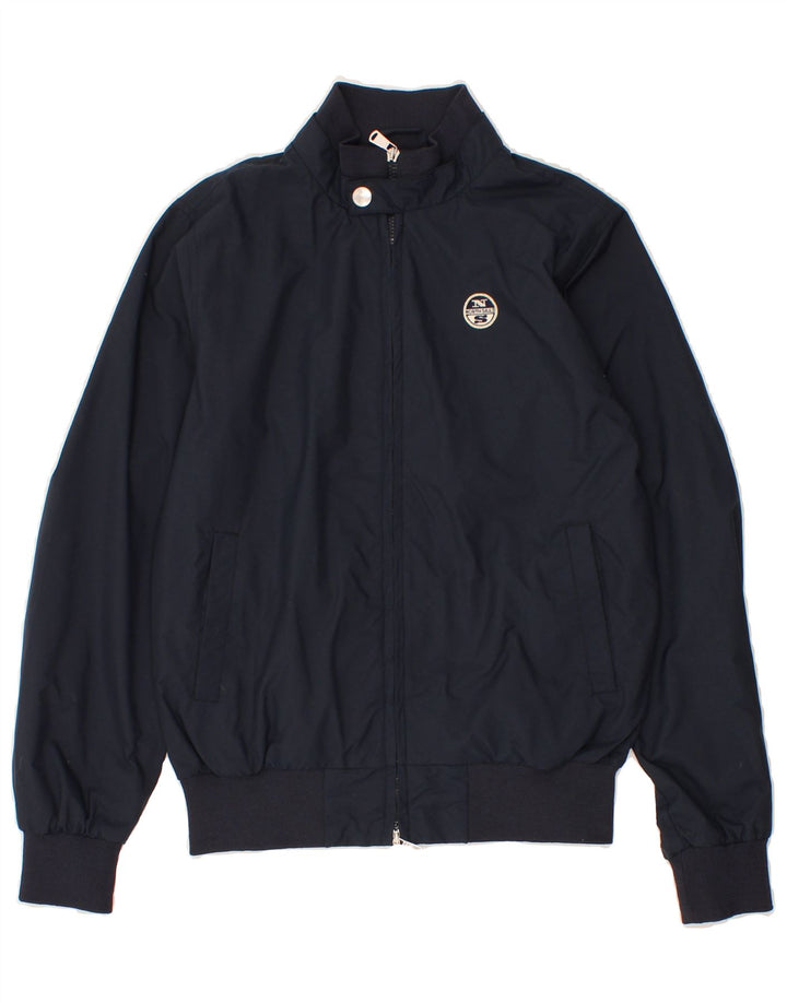 NORTH SAILS Mens Bomber Jacket UK 36 Small Navy Blue Polyamide Vintage North Sails and Second-Hand North Sails from Messina Hembry 
