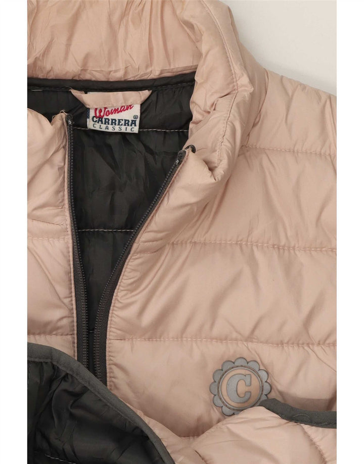 Chaleco acolchado Carrera para mujer UK 14 Medium Pink