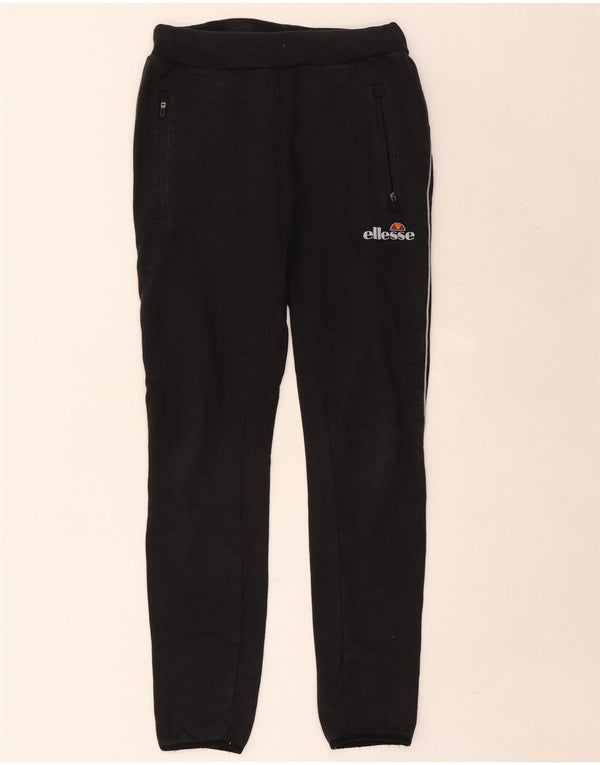 Ellesse Womens Tracksuit Trousers Joggers UK 8 Small Black Cotton