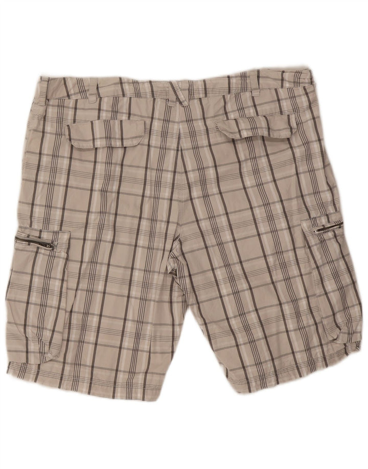 Pantaloncini cargo da uomo Nike W36 Large Beige Check Cotton