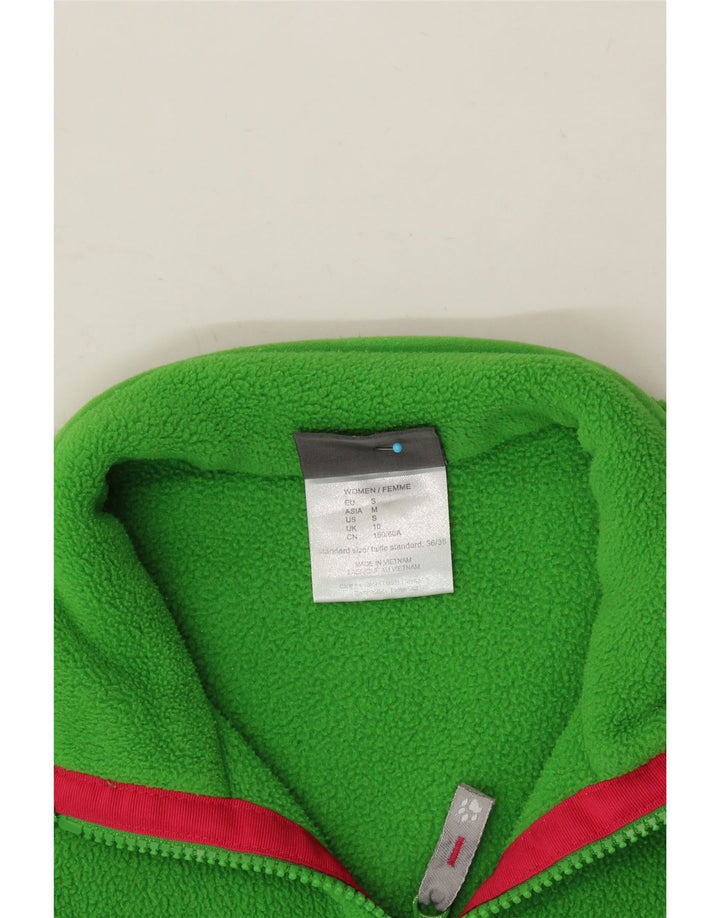 JACK WOLFSKIN Womens Fleece Jacket UK 10 Small  Green Polyester Vintage Jack Wolfskin and Second-Hand Jack Wolfskin from Messina Hembry 