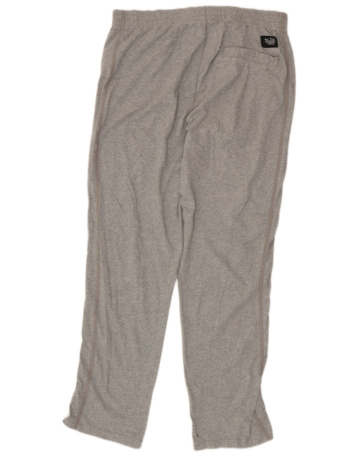 NIKE Mens Tracksuit Trousers Large  Grey Cotton