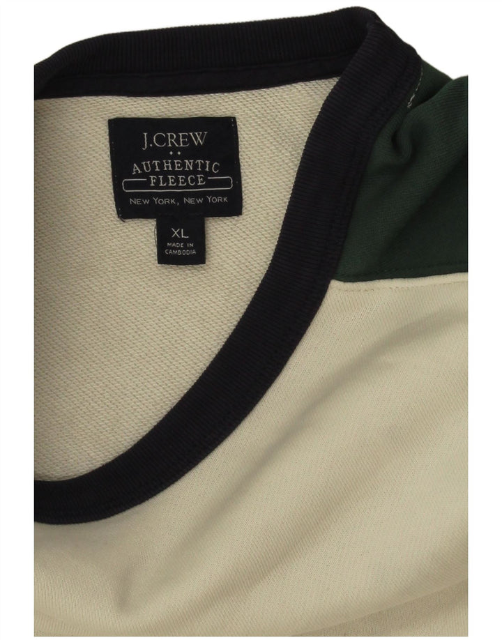 J. Crew Mens Sweatshirt Jumper XL Multicoloured Colourblock Cotton