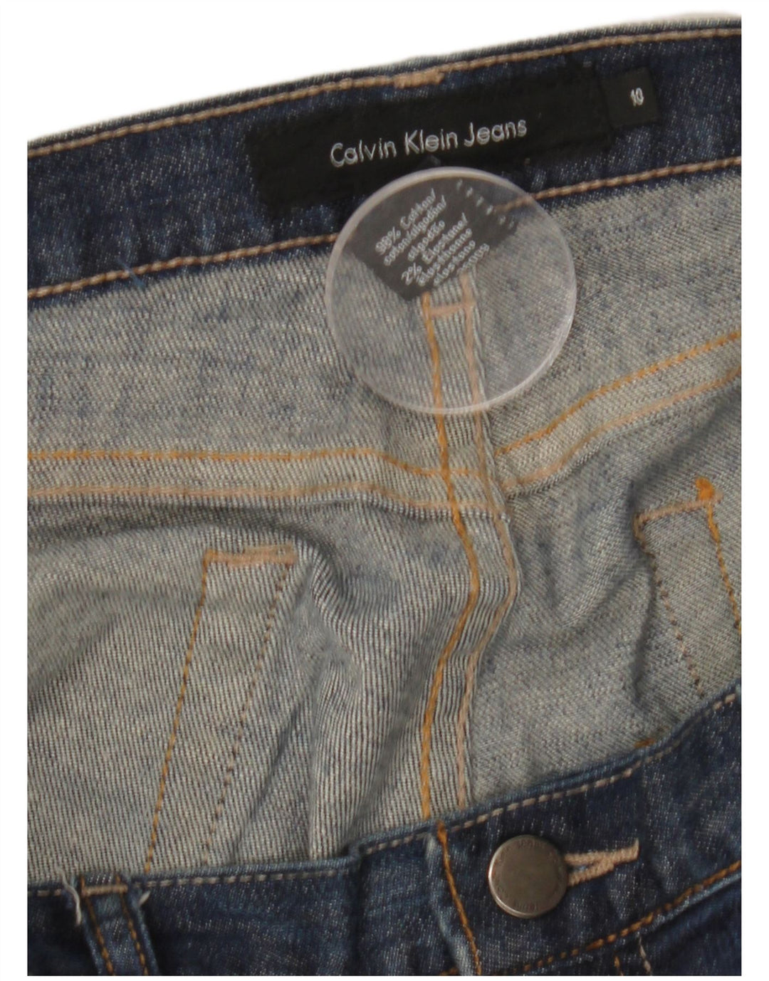 CALVIN KLEIN Womens Bootcut Jeans US 10 Medium W32 L28 Blue Cotton