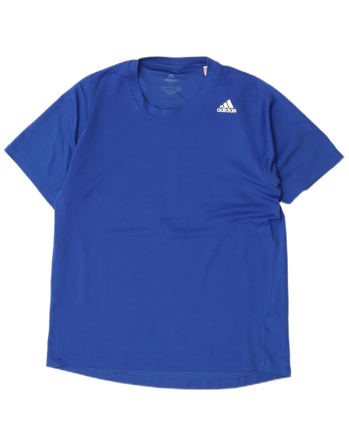 Adidas Mens Primegreen T-Shirt Top Large Blue Polyester