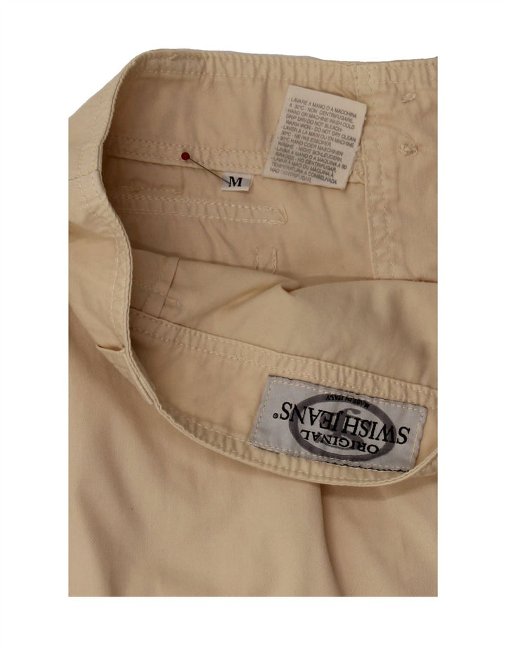 SWISH Womens A-Line Skirt Medium W28 Beige Cotton Vintage Swish and Second-Hand Swish from Messina Hembry 