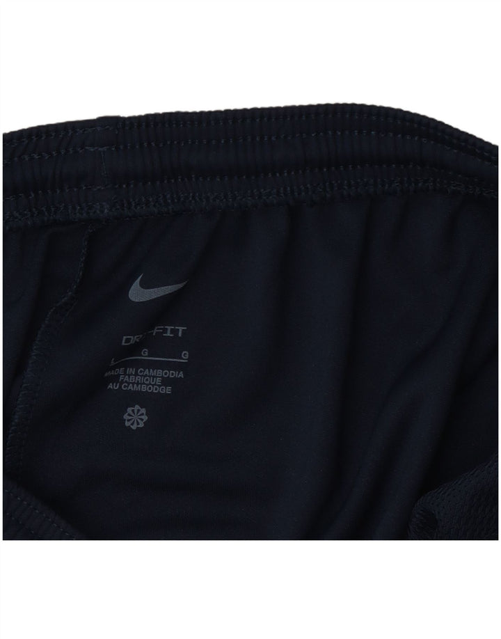 Nike Mens Dri Fit Tracksuit Trousers Large Navy Blue