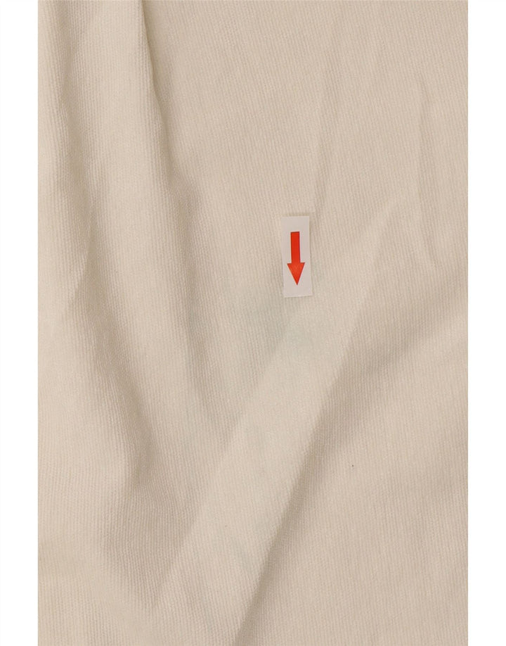 Zara Oversized skjorte til kvinder UK 14 Medium White Polyester