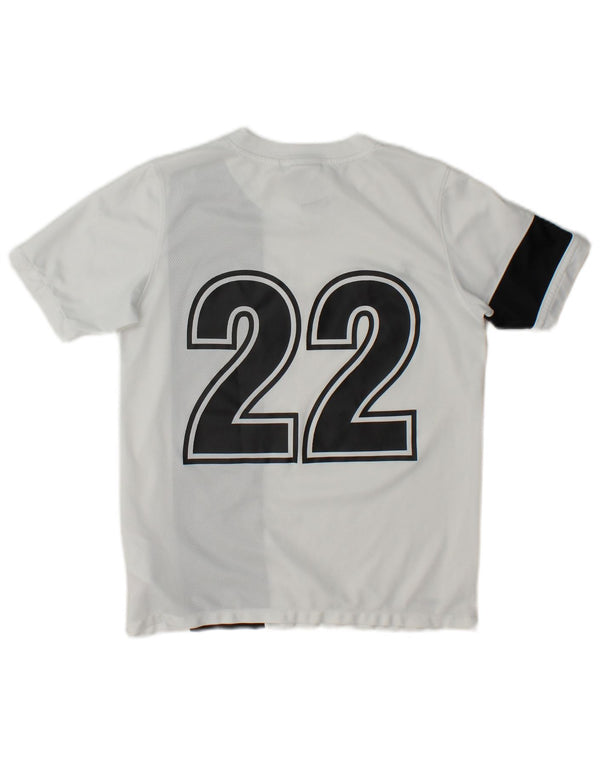 Nike drenge Dri Fit grafisk t-shirt top 10-11 år medium hvid farveblok