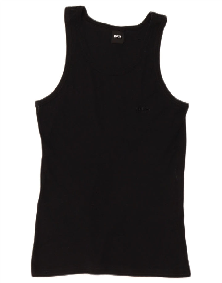 Hugo Boss Mens Vest Top XS Black Cotton