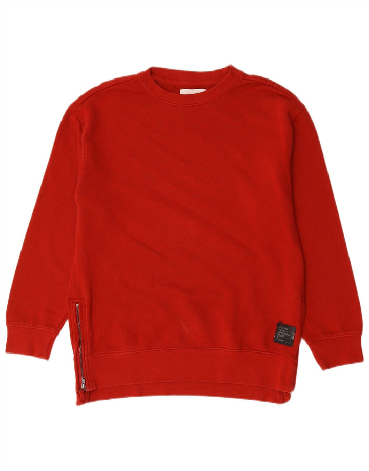 Zara Girls Sweatshirt Jumper 9-10 Years Red