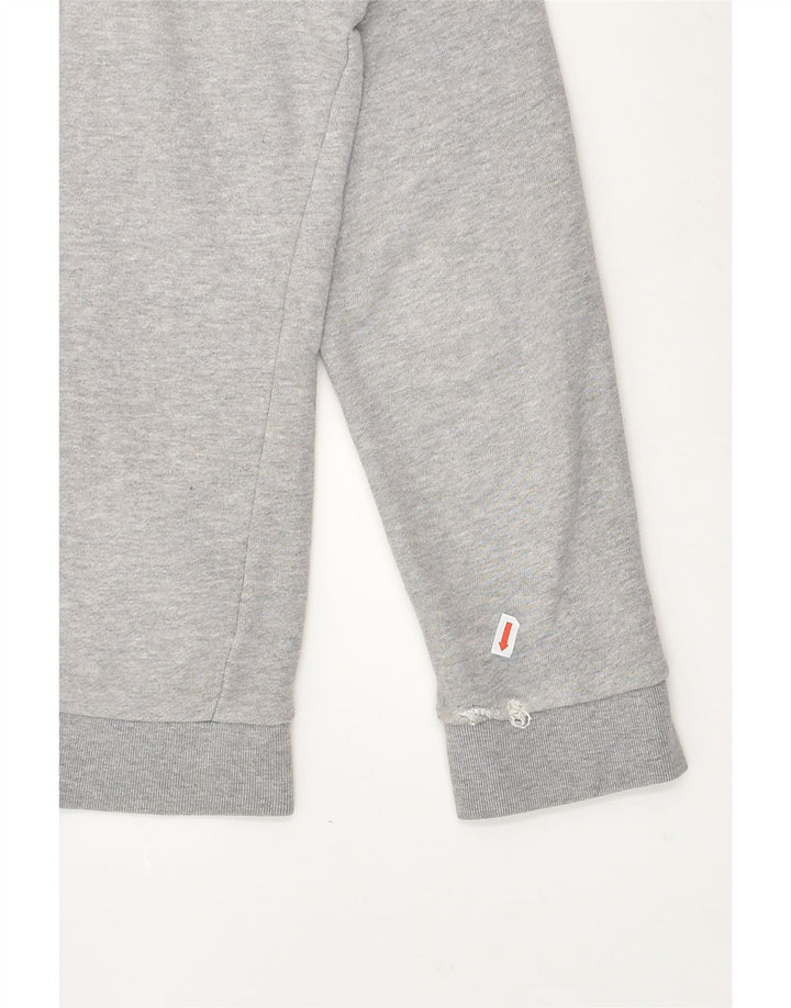ADIDAS Mens Graphic Hoodie Jumper XS Grey Cotton | Vintage Adidas | Thrift | Second-Hand Adidas | Used Clothing | Messina Hembry 