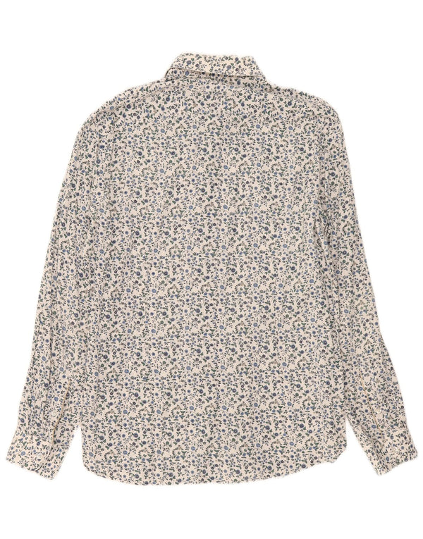 Alley Docks Chemise Homme XL Lin Floral Blanc