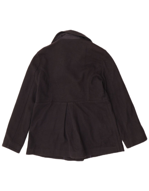 North Sails Womens Pea Coat UK 14 Large Navy Blue Wool Classic