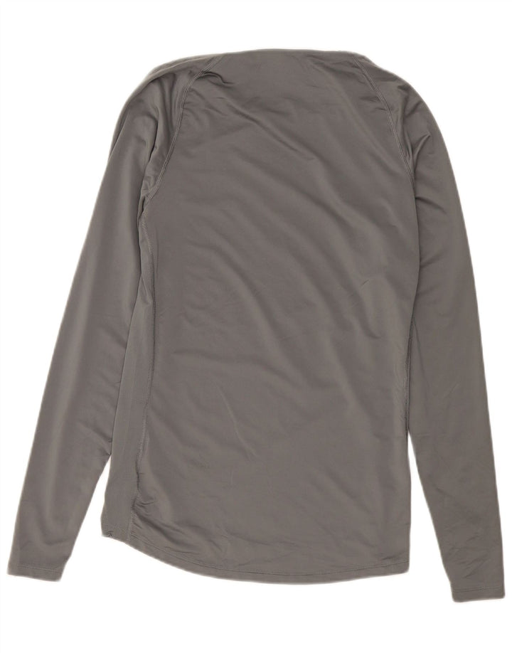 Nike Mens Tight Fit Top Long Sleeve Large Grey Polyester
